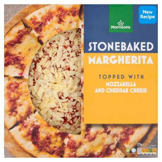 Morrisons Stonebaked Cheese & Tomato Margherita Pizza (275g)