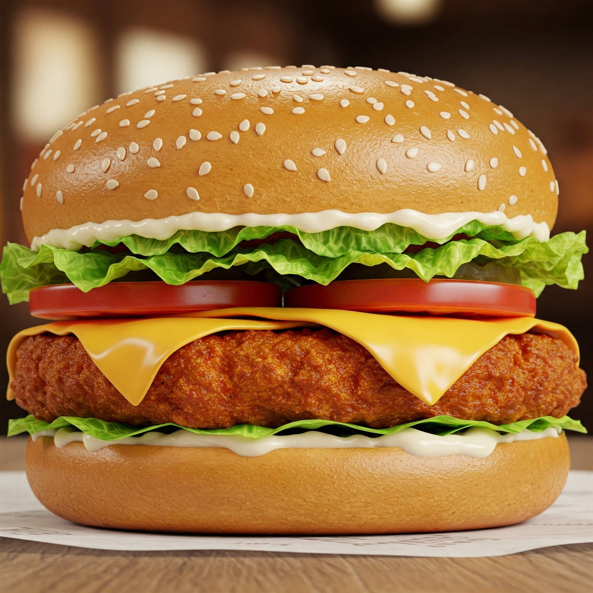 Chicken burger spicy 🌶️🍗