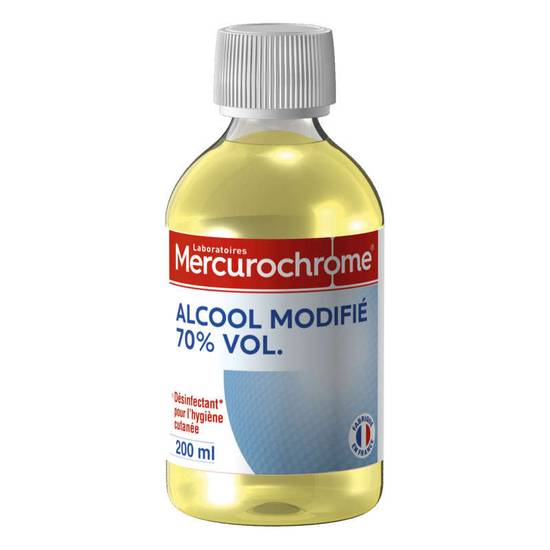 Alcool modifié 70% vol Mercurochrome 200 ml