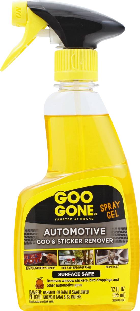 Goo Gone Automotive Goo & Sticker Remover Spray Gel (12 fl oz)