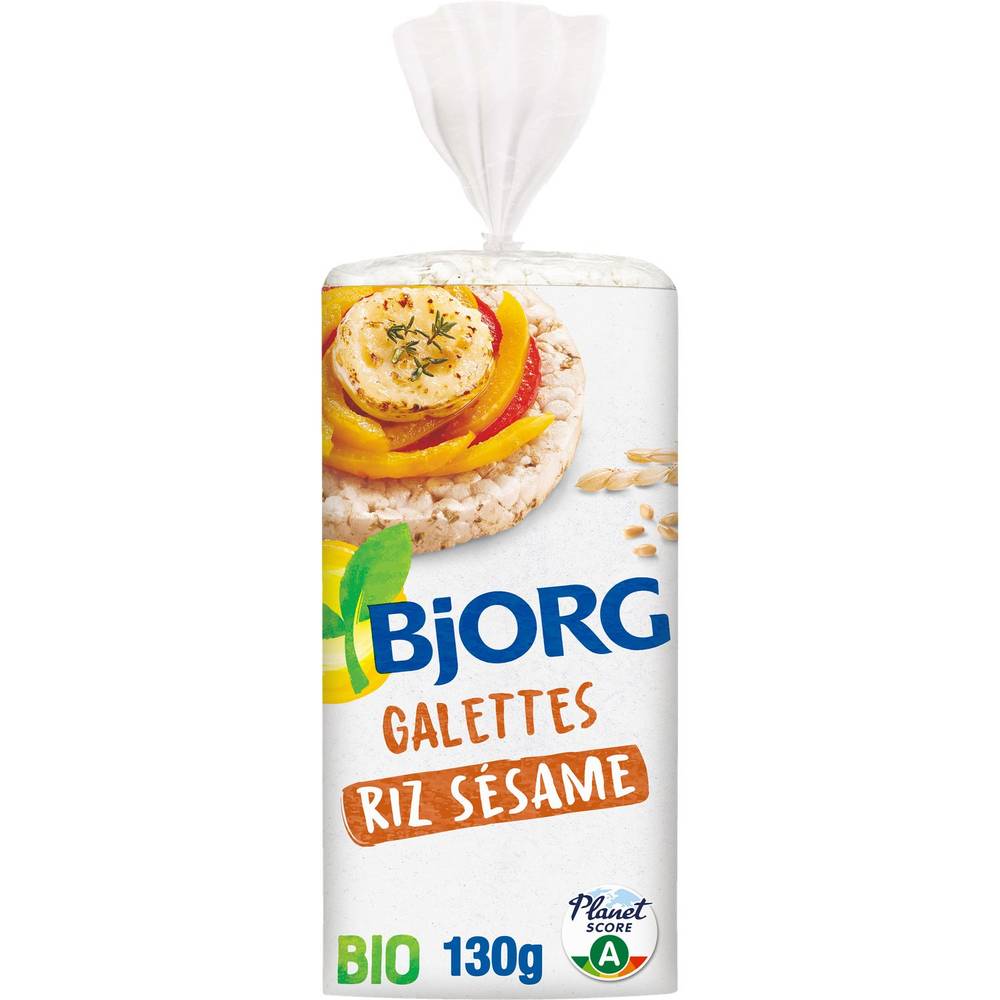 Bjorg - Galettes riz sésame bio (130g)