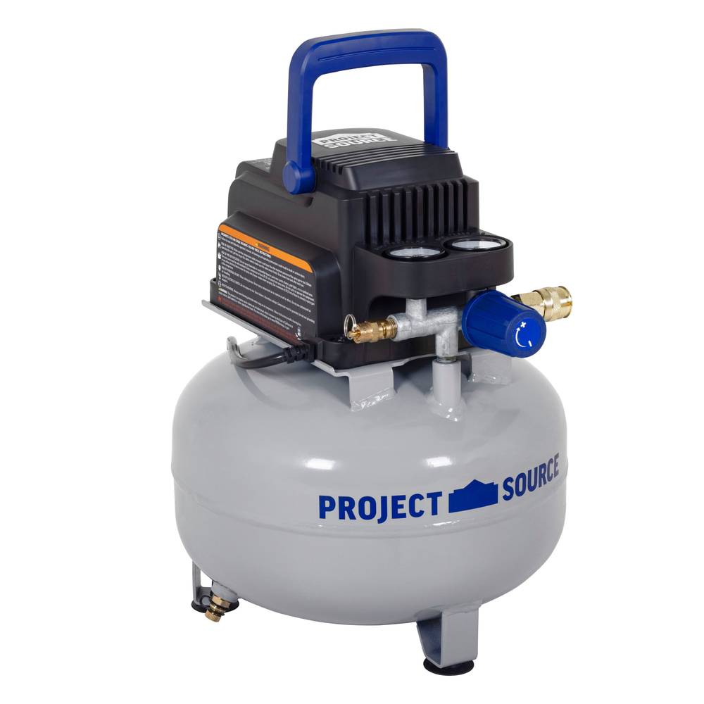 Project Source Portable Electric 110 Psi Pancake Air Compressor