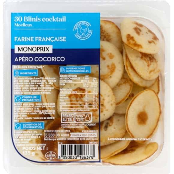 Monoprix Blinis Cocktail La Barquette De 135 G