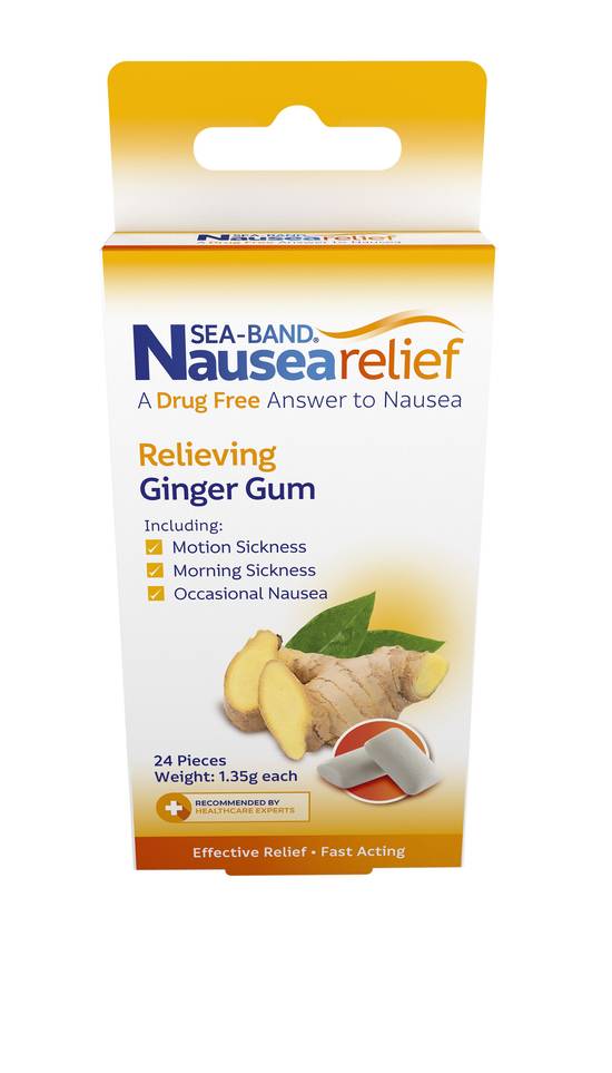 Sea-Band Anti-Nausea Ginger Gum