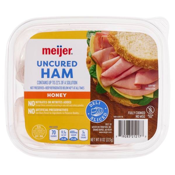 Meijer Honey Ham Lunchmeat, 8 (8 oz)