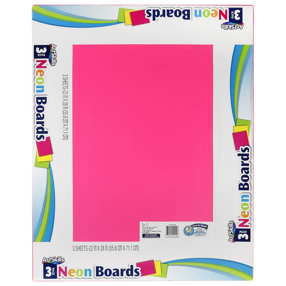 Artskills Neon Boards (3 ct)