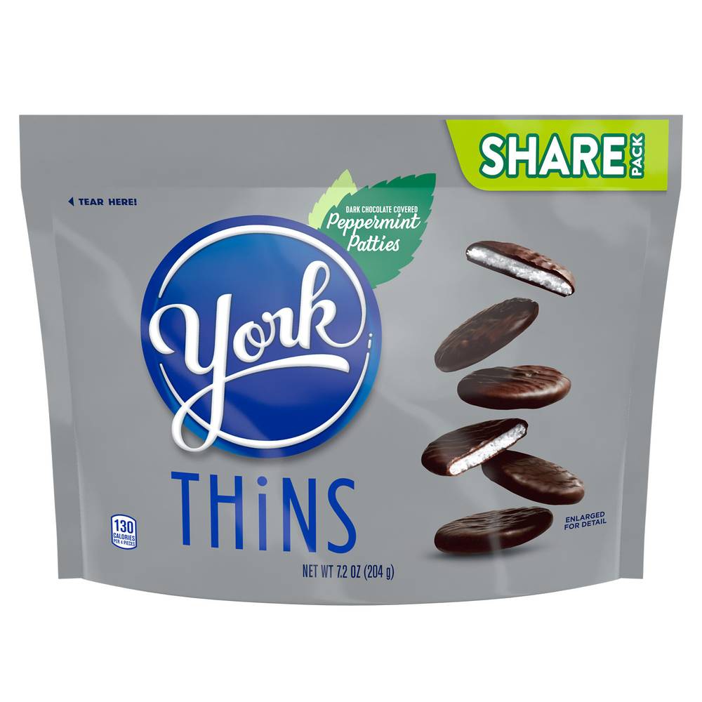 York Thins Dark Chocolate Peppermint Patties