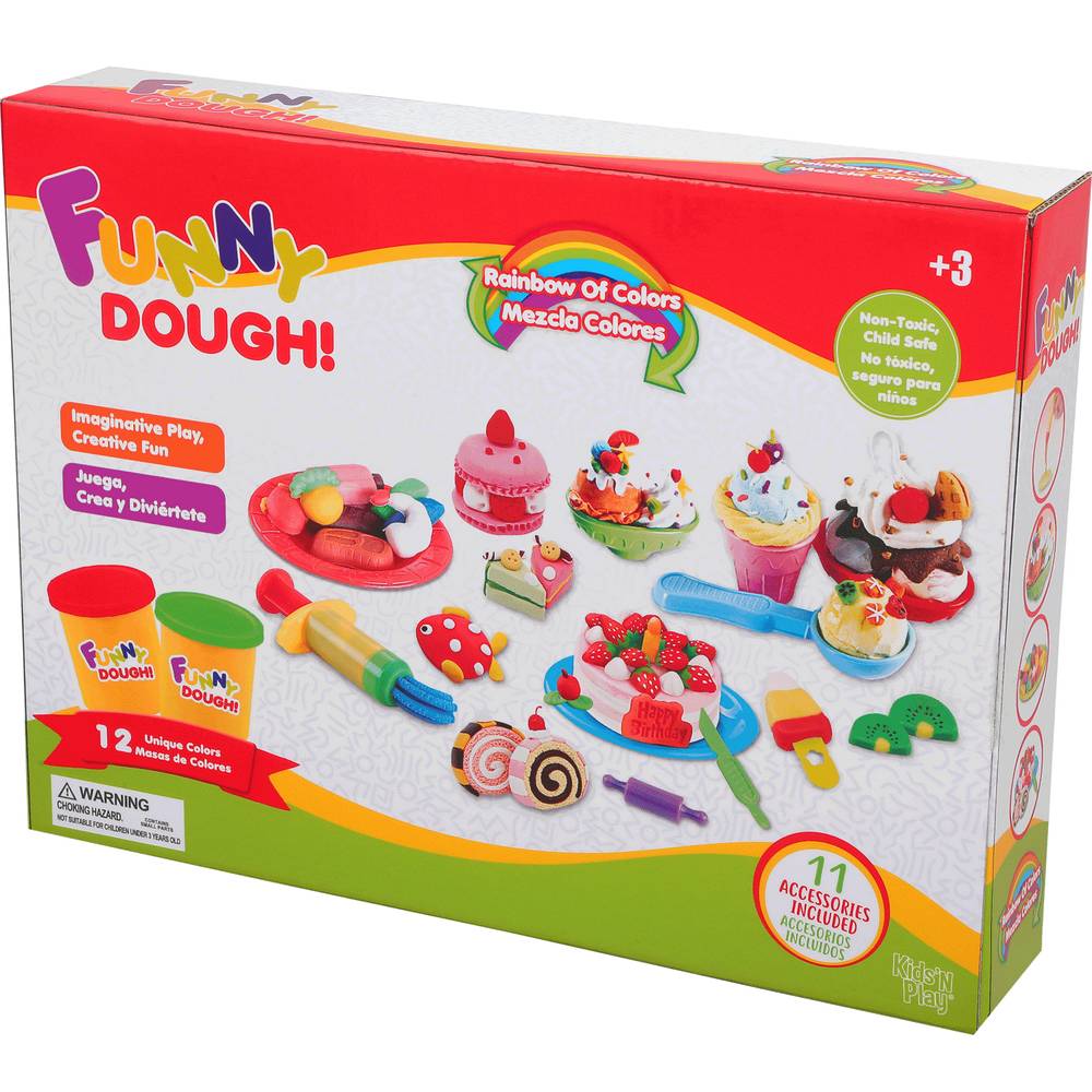 Juego masas + accesorios funny dough! (1 set)