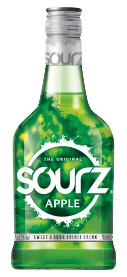 Sourz Green Apple, Sweet & Sour Liqueur (700ml)