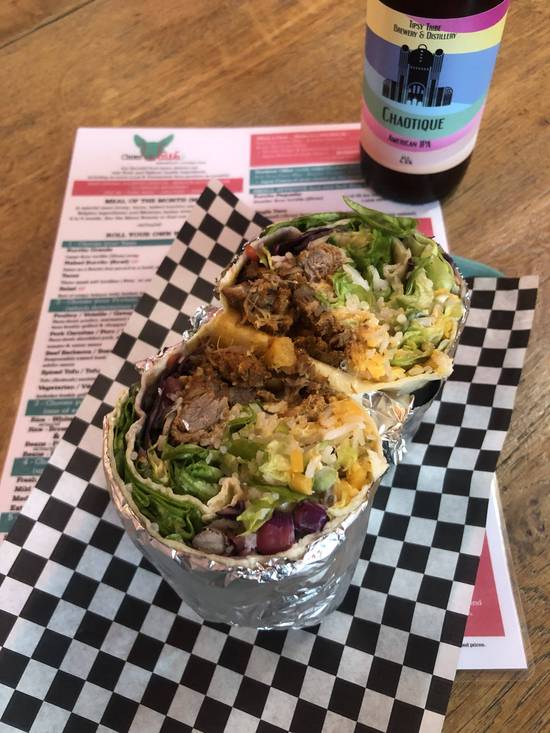 Meal of the Month: 'Al Pastor'-style Pork Burrito - Served with Chips & Guac and Ag.Fresca