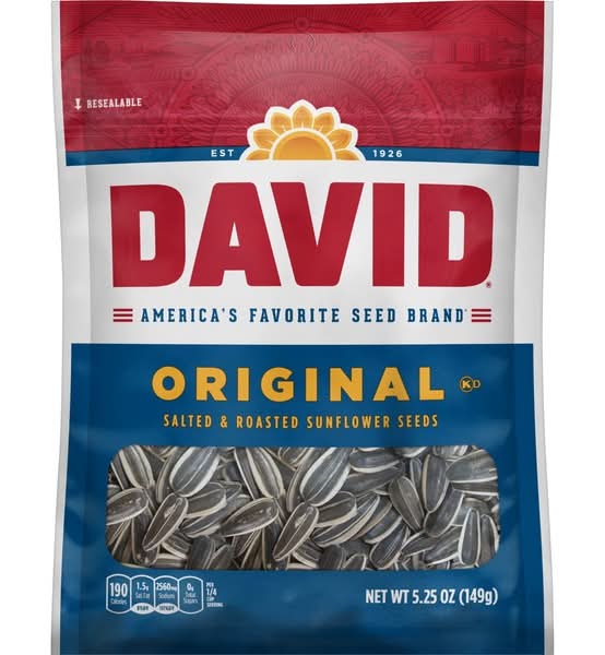 David® Original Salted & Roasted Sunflower Seeds 5.25oz