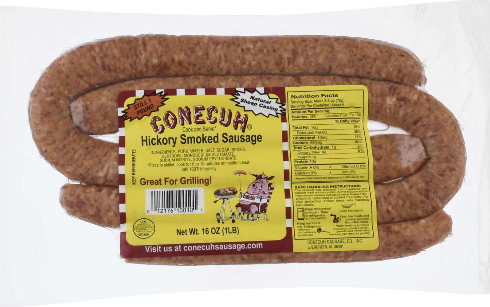 Conecuh Hickory Smoked Sausage (16 oz)