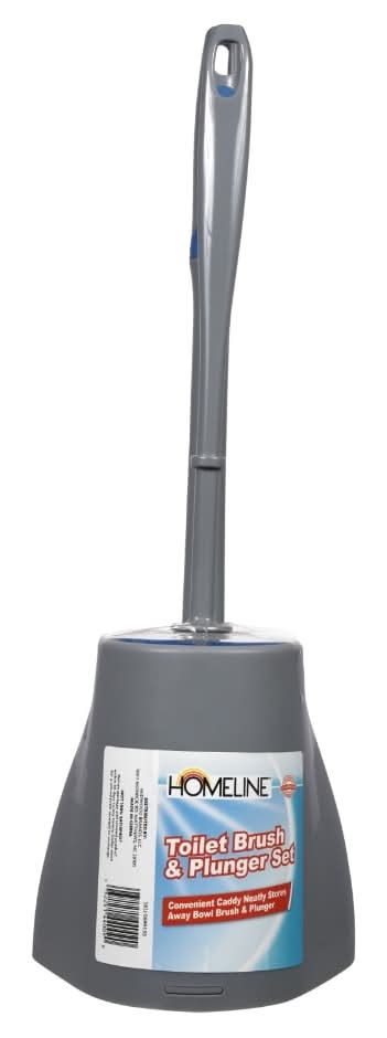 Homeline Toilet Brush & Plunger Set With Holder