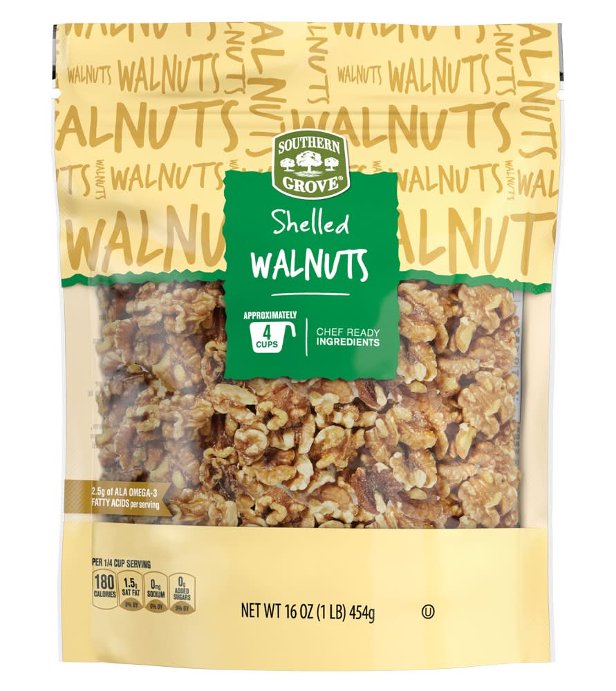 Southern Grove Shelled Walnuts (16 oz)