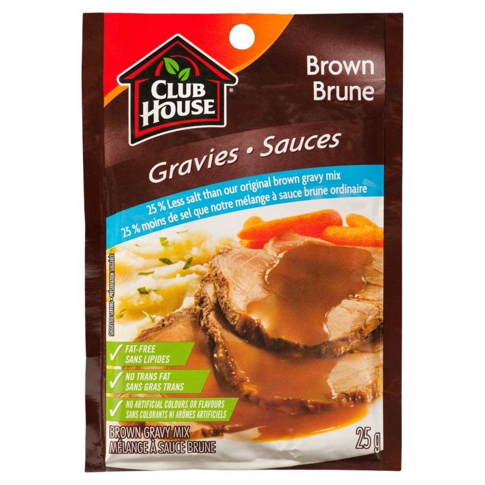 Club House Less Salt Brown Gravy Mix (25 grams)