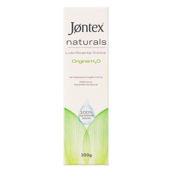 Jontex lubrificante íntimo 100% original h₂o (100 g)
