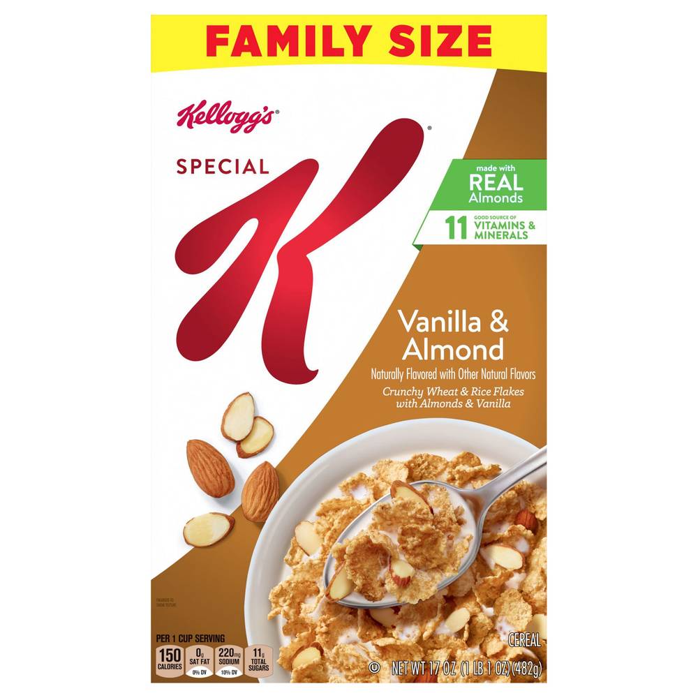 Kellogg's Breakfast Cereal, Vanilla, Almond (17 oz)