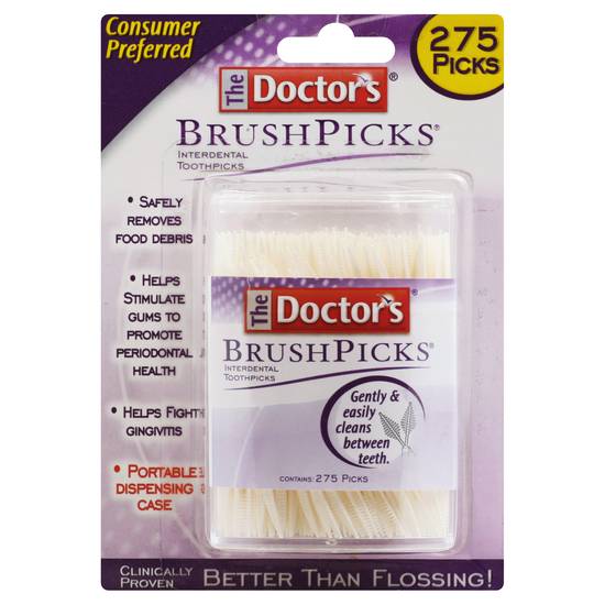 The Doctor's Brushpicks Interdental Toothpicks