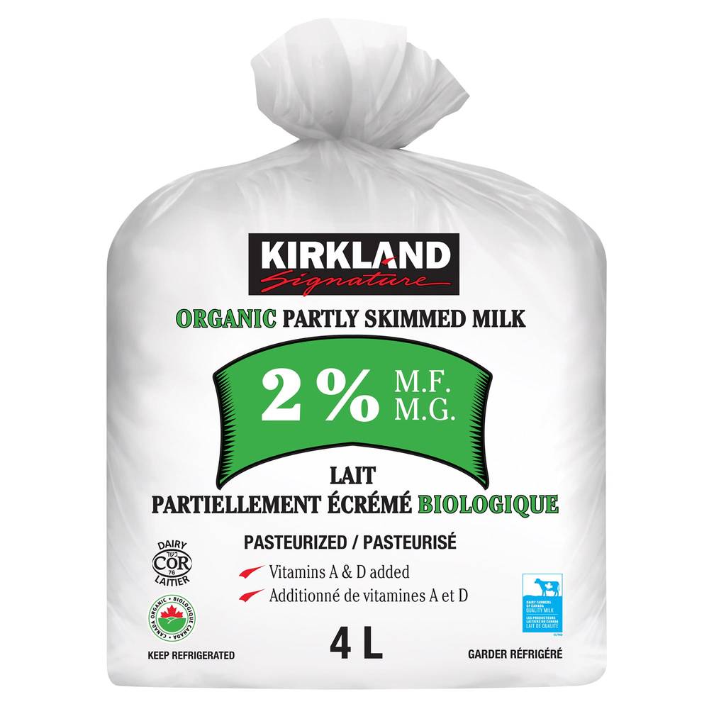 Kirkland Signature 2% lait biologique ( 4 L) -  2% organic milk (4 L)