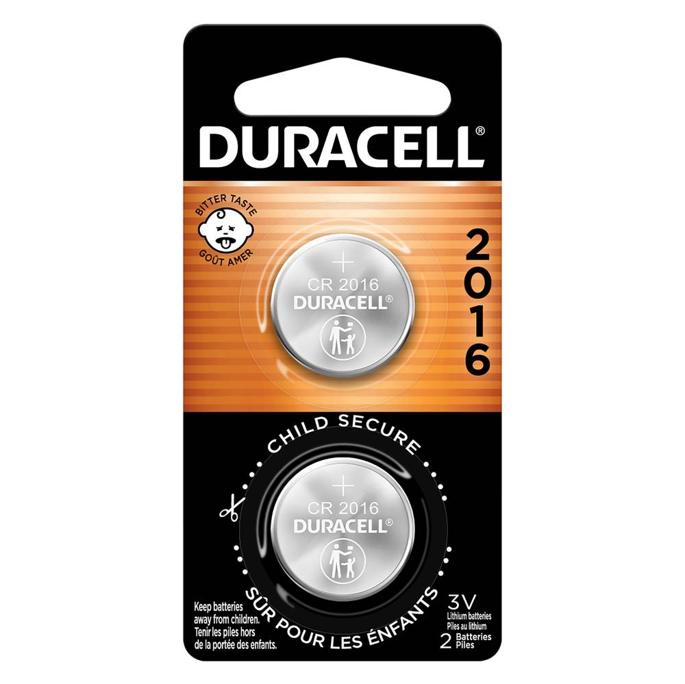 Duracell 2016 Lithium 3v Coin Cell Battery (2 ct)