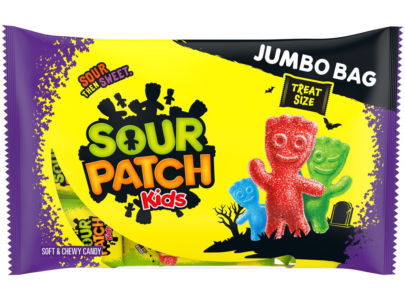 Sour Patch Kids Candy Halloween Jumbo Treat Candy (15.4 oz)
