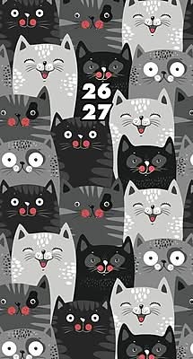 2026-2027 Willow Creek Purrfect 3.5 x 6.5 Monthly Planner Cover (57667X)