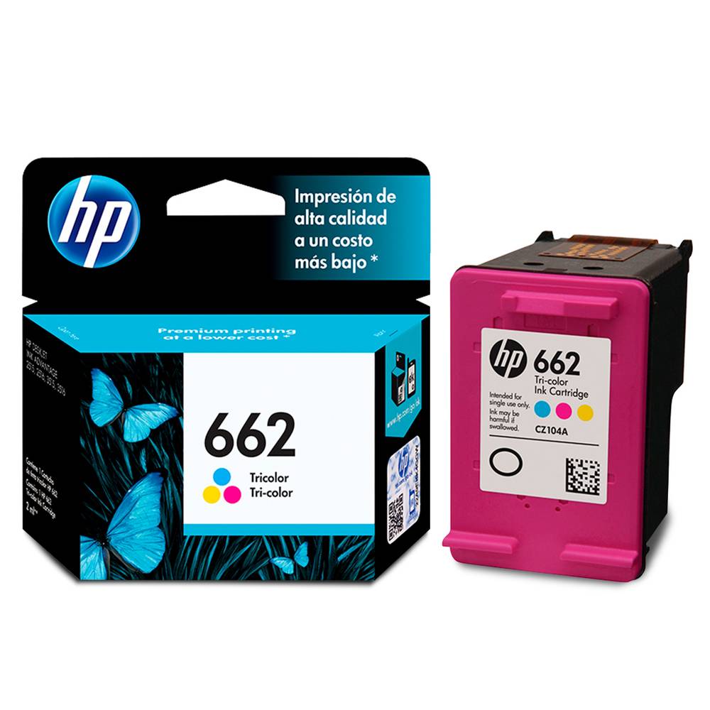 HP · Cartucho ink advantage 662 tricolor