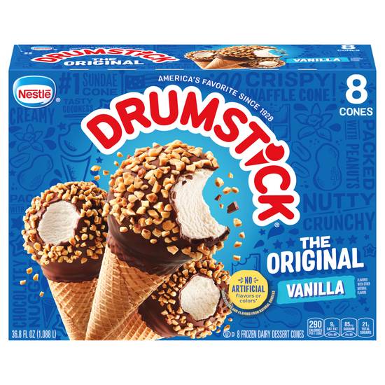 Nestlé Vanilla Drumstick the Original Sundae Cones (8 ct)