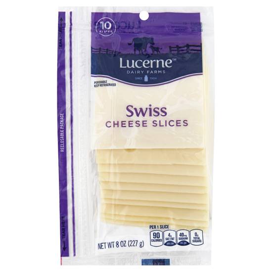 Lucerne Swiss Cheese Slices (10 slices)