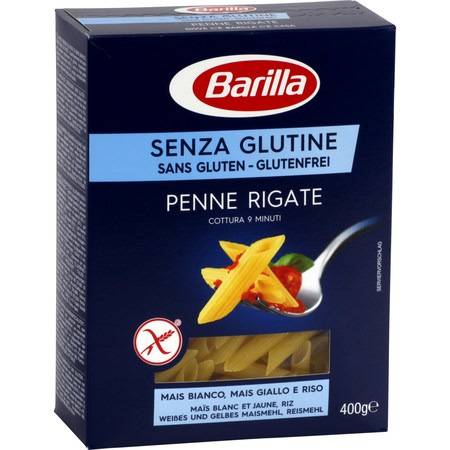 Pâtes Penne Rigate sans gluten BARILLA - la boite de 400 g