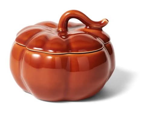 Sur la table Pumpkin Bowl with Lid Orange 15 oz.