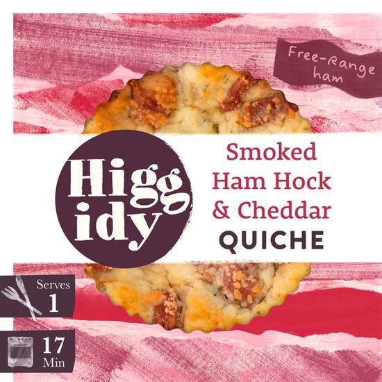 Higgidy Family Kitchen Smoked English Bacon Quiche with Mature Cheddar 155g