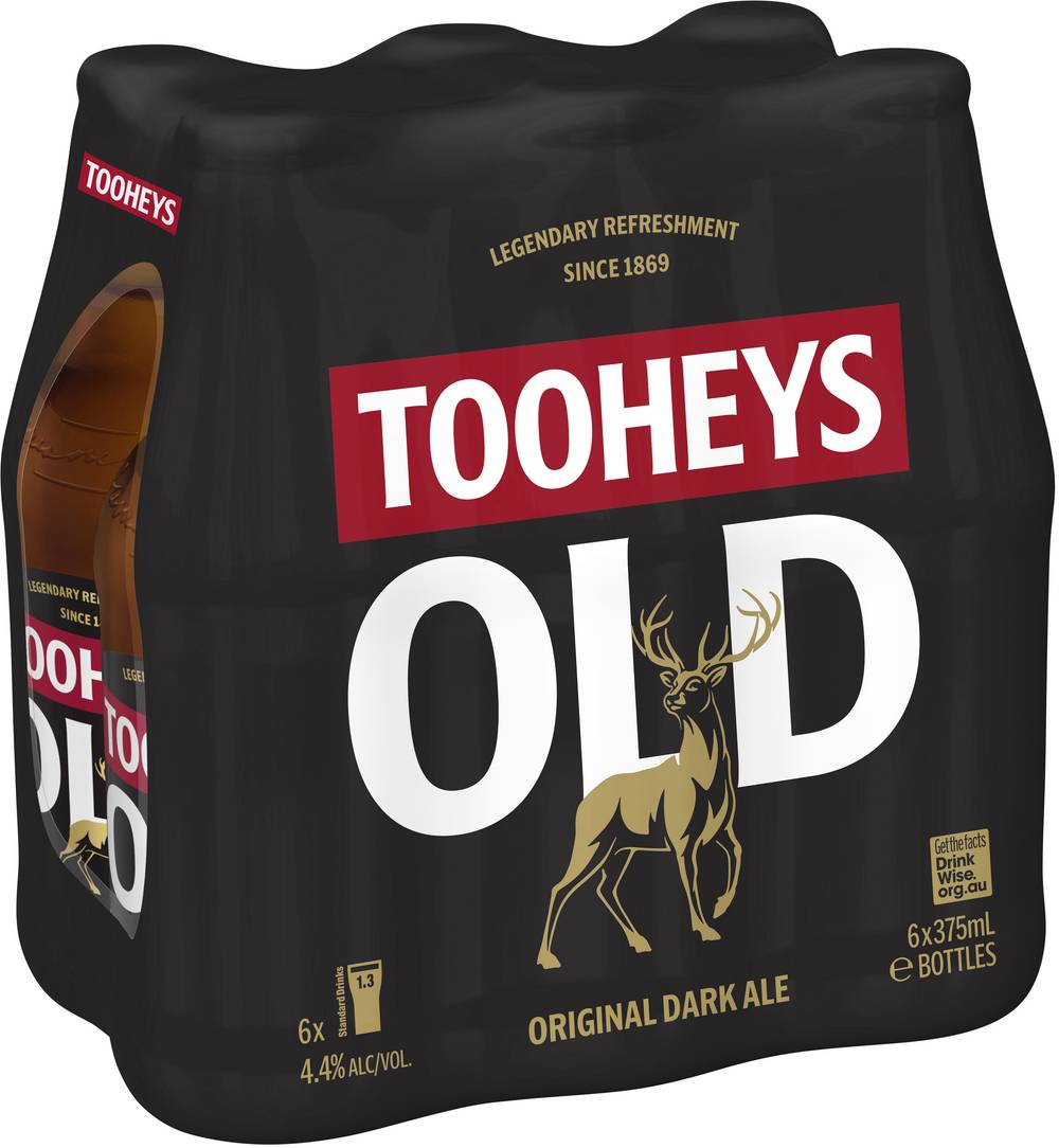 Tooheys Old Dark Ale Bottle 375mL X 6 pack