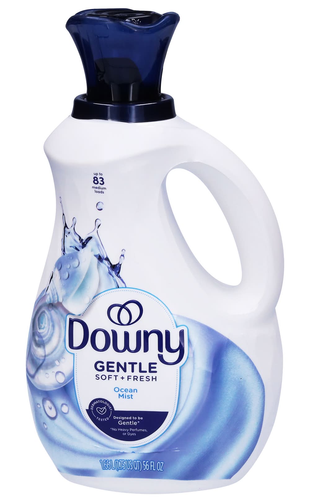 Downy Gentle Soft + Fresh Fabric Softener Liquid, Ocean Mist (56 fl oz)