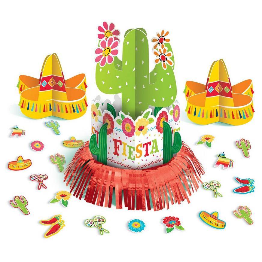 Party City Fiesta Time Table Decorating Kit (23 ct)