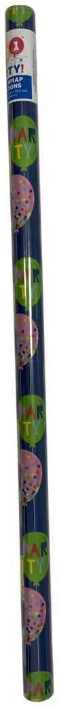 3-2-1 Party Everyday Gift Wrapping Paper For Birthday, 15 Sq ft