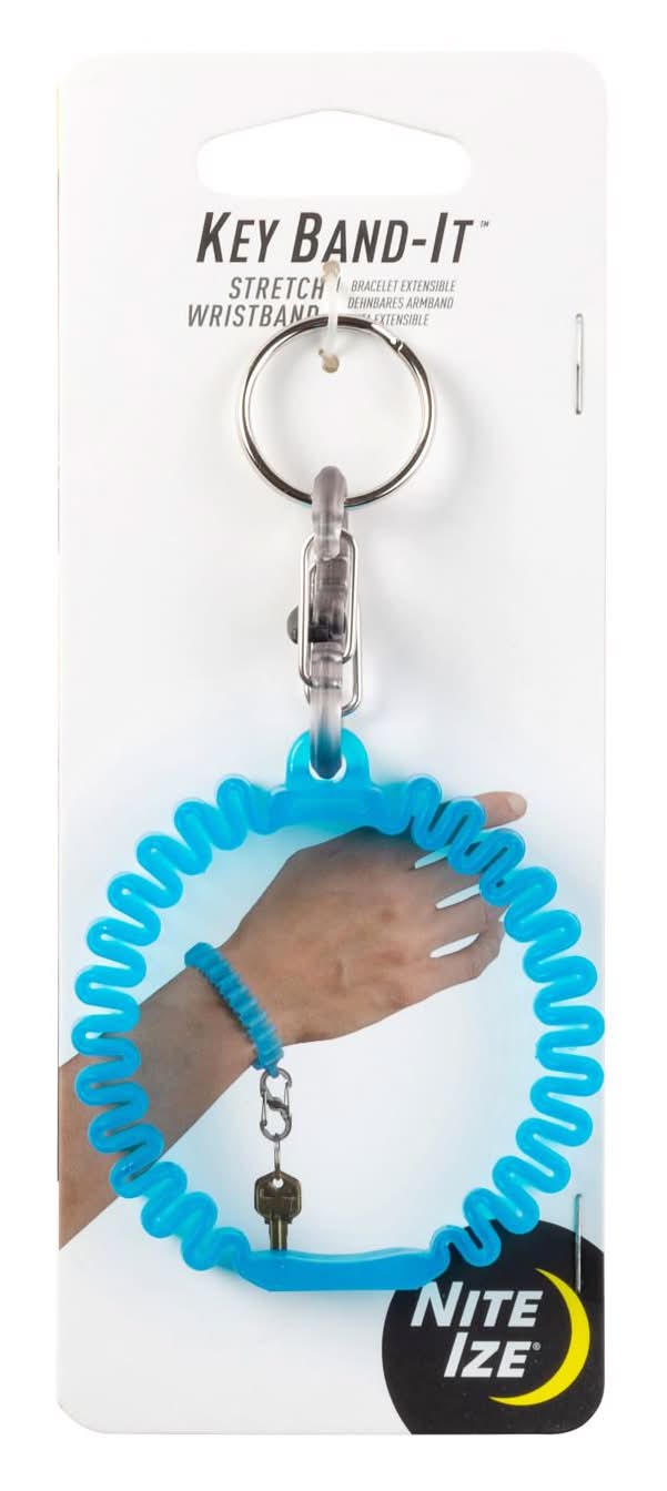 Nite Ize Key Band-It Plastic Blue Wristband Key Ring