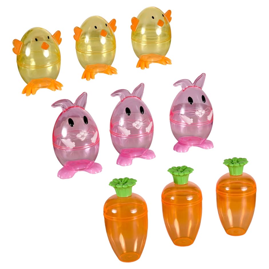 Chick and Carrot Containers, 3 pk.