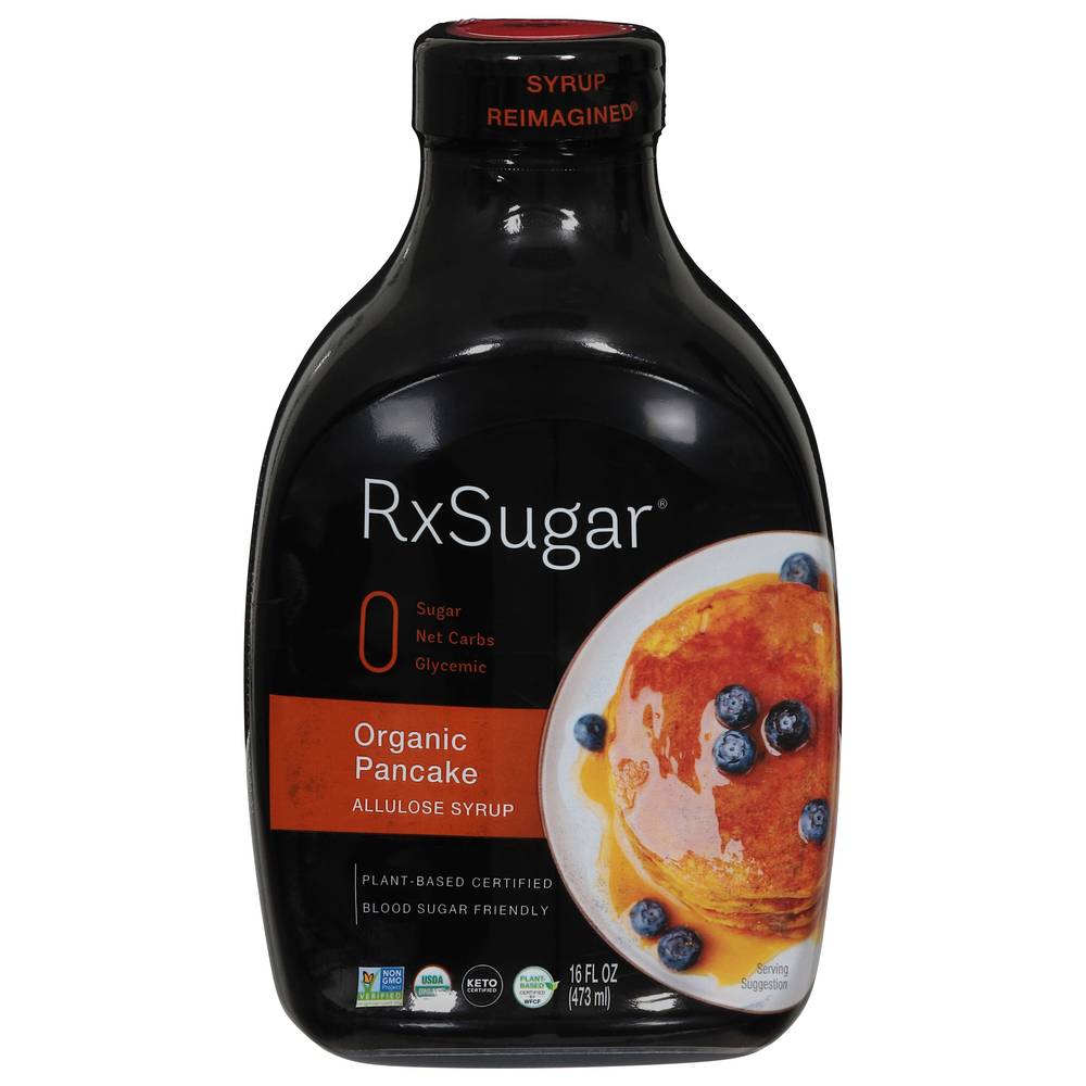 Rxsugar Organic Maple Flavored Pancake Syrup