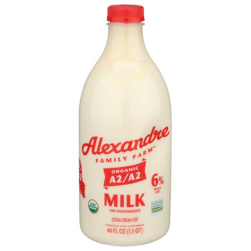 Alexandre Family Farms Organic A2/A2 6% Fat Milk