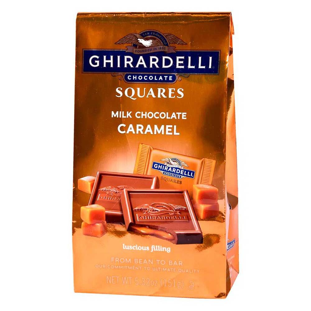 Ghirardelli chocolate relleno de caramelo squares