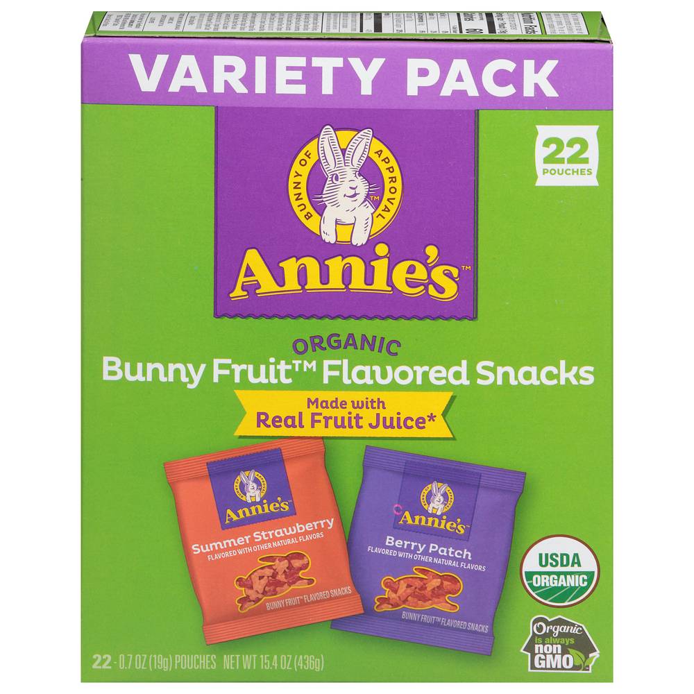 Annie's Summer Strawberry Berry Patch Bunny Fruit Snacks (22 ct)