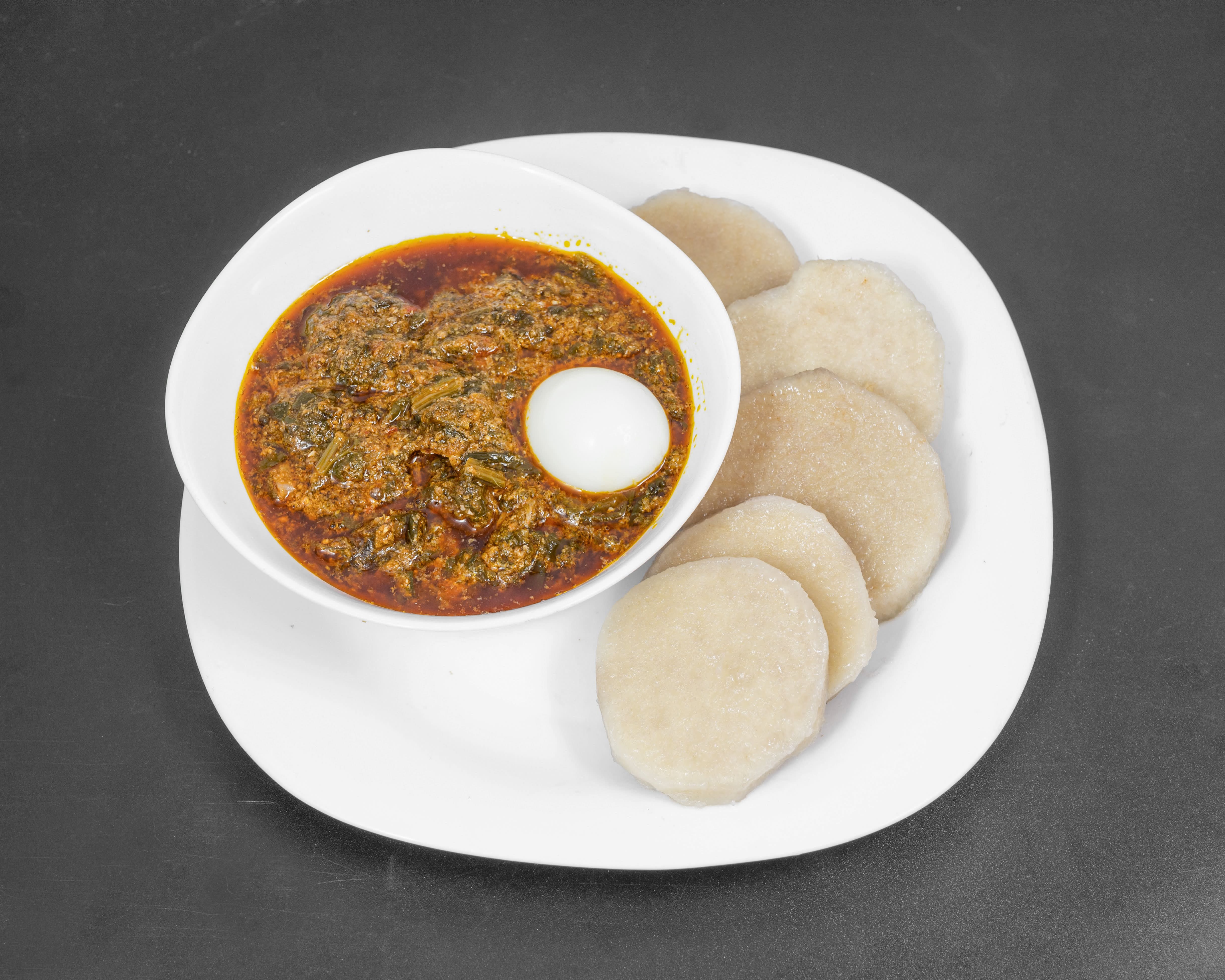 23) Spinach Stew and Yam