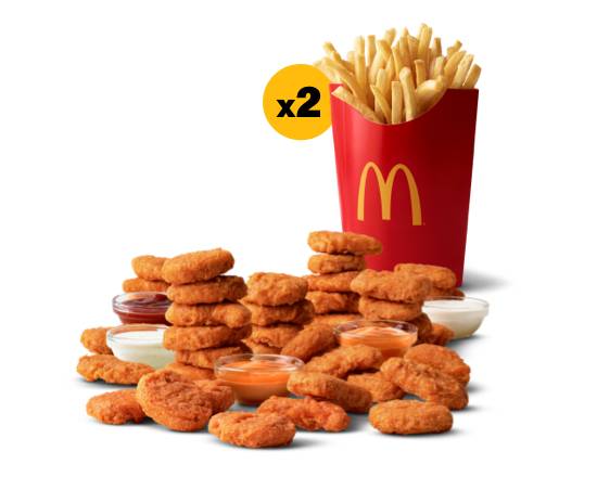 40 pc. Spicy Chicken McNuggets® & 2 Large Fries