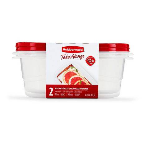 Rubbermaid Rectangle Food Storage Container Takealongs (2 sets)