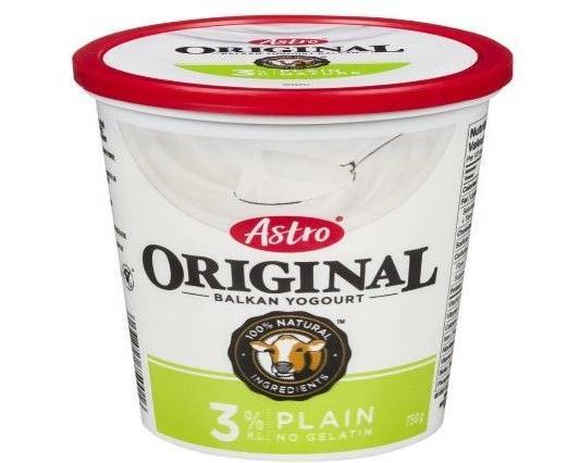 Astro Original Yogurt, Plain 3%, 750 g