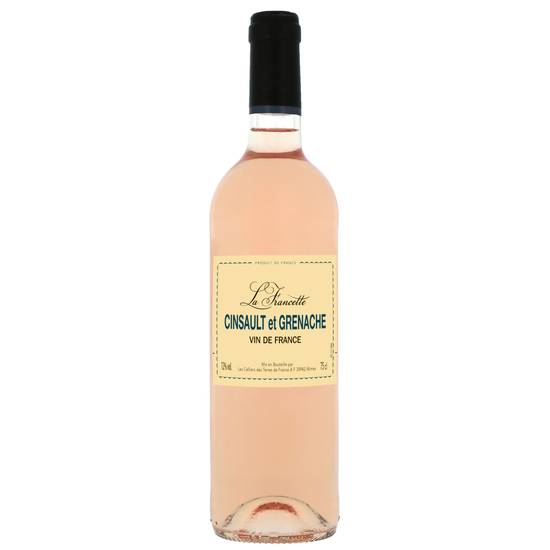 La Francette - Vin rosé de France cinsault et grenache (750 ml)