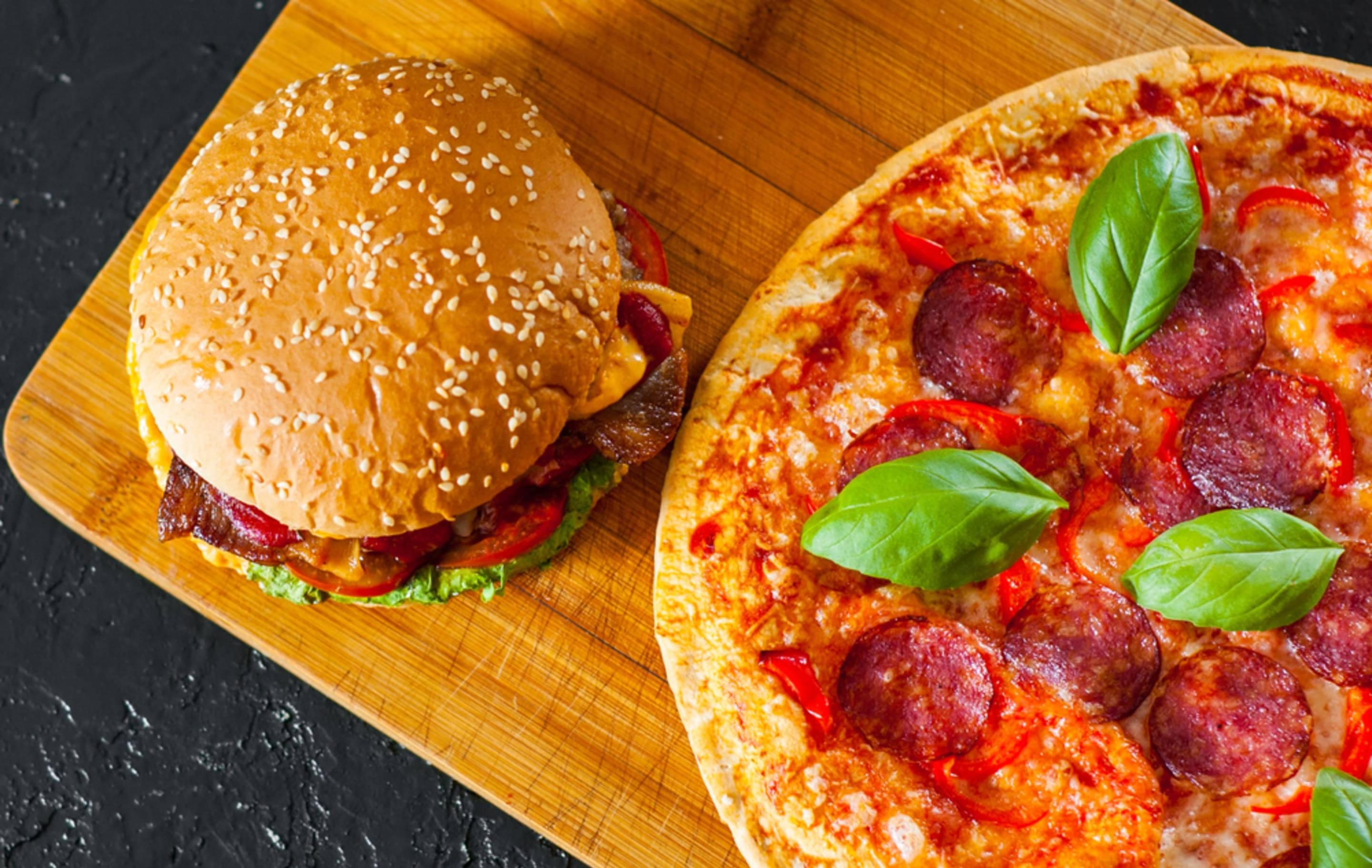 Пицца бургер фото Burger & Pizza Company Menu Delivery Online Marseille(Menu & Prices) Uber Eats