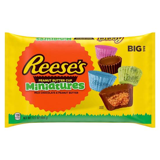 Reese's Miniatures Big Bag Milk Chocolate Peanut Butter Cups
