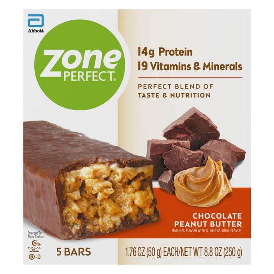 Zone Perfect Chocolate Peanut Butter Bars ( 5 ct)